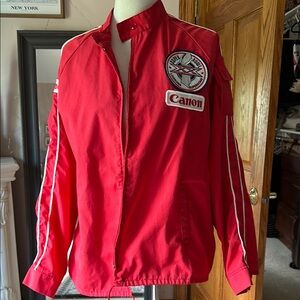 True Vintage Canon Super Bowl Red Bomber Jacket Louisiana Superdome
